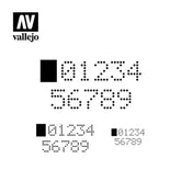 Vallejo Stencils – Digital Numbers